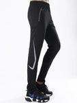 Men's Luminous Icon Stripe Zipper Pocket Activewear Pants - Home Workout Gear