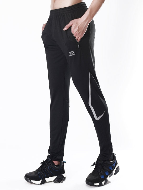 Men's Luminous Icon Stripe Zipper Pocket Activewear Pants – Home Workout  Gear