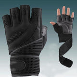 Men's Body Building Fitness Gloves - Black or Brown - Home Workout Gear