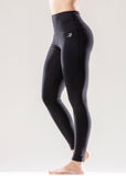 High Waisted Full-Length Black Leggings - Home Workout Gear
