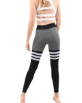 High Waisted Striped Cassidy Leggings - Home Workout Gear