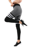 High Waisted Striped Cassidy Leggings - Home Workout Gear