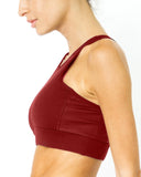 Maroon Sports Bra & Leggings Set - Home Workout Gear