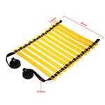 Eleven Rung Flat Adjustable Speed Agility Sports Ladder - Home Workout Gear