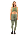 Olive Green Huntington Sports Bra - Home Workout Gear