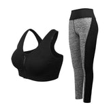 Two Piece Sports Bra and Leggings Activewear Set - Home Workout Gear