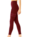 Maroon Sports Bra & Leggings Set - Home Workout Gear